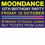 Moondance Tickets (Friday 12th October, 10:30PM-06:00AM @ Ministry Of Sound, 103 Gaunt Street, London SE1 6DP) (feat Slipmatt, Seamus Haji, Rob Blake, Fabio, Grooverider & more)