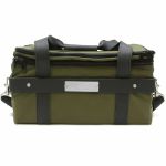 Tucker & Bloom Rich Medina 45 7" Vinyl Record Bag (olive ballistic, stainless steel)