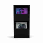 Glorious Vinyl Vault 12" Vinyl Record Storage Cabinet 80 (black)