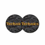 Slipmat Factory Technics Army Black/Orange 12" Vinyl Record Slipmats (pair)