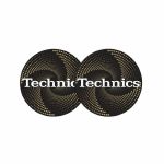 Slipmat Factory Technics Funnel Gold 12" Vinyl Record Slipmats (pair)