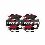 Slipmat Factory Technics Army Black/Red 12" Vinyl Record Slipmats (pair)