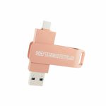 DJ Tech Tools Chroma 128GB Dual USB-A & USB-C Drive (rose gold)