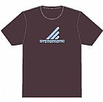 Systematic T-Shirt (brown t-shirt with blue logo)