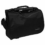 Odyssey Courier Bag (black) (holds 30 12"s, non padded, headphone pouch, shoulder strap converts to carrying handle)
