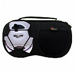 Lowepro CD/DVD Case (black & blue) (holds 48 discs, padded rubber handle)