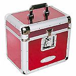 Odyssey Krom LP Record Box (holds 70 LPs, foam-lined) (red)