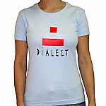 Dialect Recordings T-Shirt (light blue with with red & black logo)