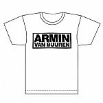 Armin Van Buuren T-Shirt (white with black logo)