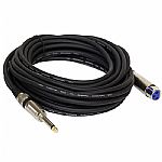 Pyle Pro Microphone Cable (1/4 inch male jack to female XLR) (15 feet/4.5 metres)