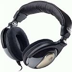 Acoustic Research Closed-Back Monitor Professional Studio Headphones (black & silver)
