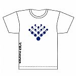 Abstract T-Shirt (white with blue logo)