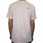 Support Your Local DJ T Shirt (pink with multicoloured logo)