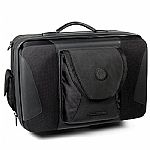 Slappa Pro DJ D2I Crate CD Case (black) (holds 210 CDs in their cases, or up to 420 CDs using d2i pages (2 packs included: enough for 100 CDs), 3 outer pockets, molded rubber handle)