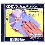 Allsop CD/DVD MicroFibre Cloth (contents: 1 CD/DVD microfibre cloth, 1 jewel case; safely removes dust & fingerprints, over 10 000 fibres per square inch, washable, re-usable)