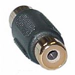 Adapter Phono (RCA) Coupler Plug (black)