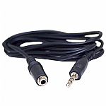 3.5mm Mini Jack Stereo Audio Extension Cable (black, 2.5m)