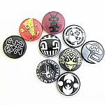 Toolbox Assorted Pin Badges Set (9 pin badges featuring the logos of your favourite Toolbox labels)