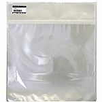 Disk Union Clear Plastic 12" LP Sleeves With Individual Adhesive Strip (pack of 100)