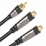 Monster Cablelinks Y Adapters (male phono (RCA) to pair of female phono (RCA))