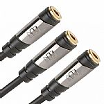 Monster Cablelinks Y-Adapters (1/4 inch stereo female to pair of 1/4 inch mono female)