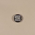 Detroit Techno Militia Badge (black with white logo)