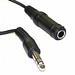 1/4 Inch Jack Stereo Audio Extension Cable (black, 6m)