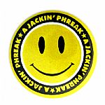 A Jackin' Phreak Badge (yellow & black with logo)