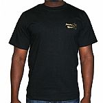 Jazzy Sport T-Shirt  (black shirt with gold front & back print)