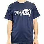 Nice Up T-shirt Navy (navy with white foam print)