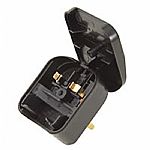 European To UK Adapter Plug (black)