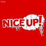 Nice Up! T-shirt (red shirt with white foam print)