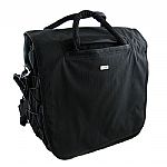 Agenda Carry 6 Utility Record Bag (black) (heavy duty 600D polyester ripstop/PVC fabric shell, toughened box-stitch reinforcement, thick EPE foam padded base board for added 'sudden drop' protection, long detachable & adjustable shoulder strap)