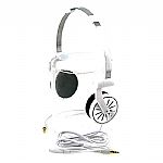 Wesc Pick Up Unisex Foldable Headphones (white & black)