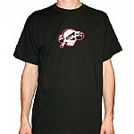 Strike T-Shirt (black with red & white design)