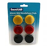 Sound LAB Foam Replacement Headphone Pads (red, black & yellow)