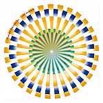 Zomo Animating Slipmats (Pinwheel 2 Orange) (pair)