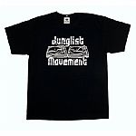 Aerosoul Junglist Movement Limited Edition Tadaomi Shibuya Remix T-shirt (black t-shirt with silver logo)