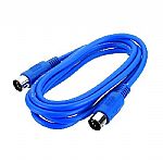 MIDI Cable (3 metres long, blue)