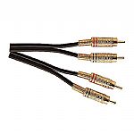 Electrovision 2 x Male to 2 x Male Stereo Phono (RCA) Cable (0.8m, black)
