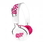 On Earz Lounge NoisyBoys Headphones (white fushia)