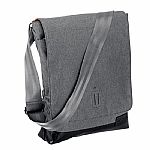 Nixon Cushing Vertical Courier Shoulder Bag (grey herringbone)
