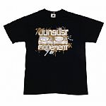 Aerosoul Junglist Movement Limited Edition Mitch Remix T-shirt (black t-shirt with gold logo)