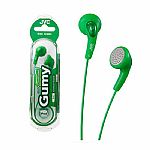JVC HAF140GN Gumy In Ear Stereo Headphones (kiwi green)