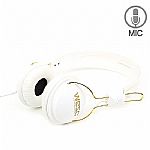 Wesc Tambourine Golden Headphones With Mic (white)