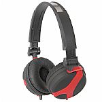 QTX QX40 Stereo Headphones (black/red)