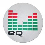 EQ Slipmats (white with black, green & red print) (pair)