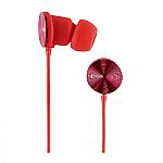 Nixon The Wire in-ear earphones with mic, volume control & remote (all red)