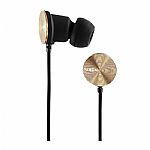 Nixon The Wire in-ear earphones with mic, volume control & remote (gold/black)