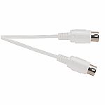 Electrovision 5-Pin Din To 5-Pin Din MIDI Cable (white, 1.2m)